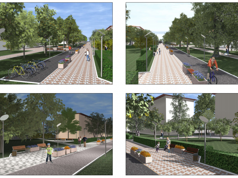 В Ирбите до конца лета благоустроят аллею по улице Свердлова