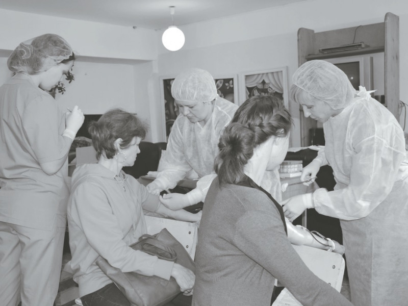 Сдать кровь смогли не все