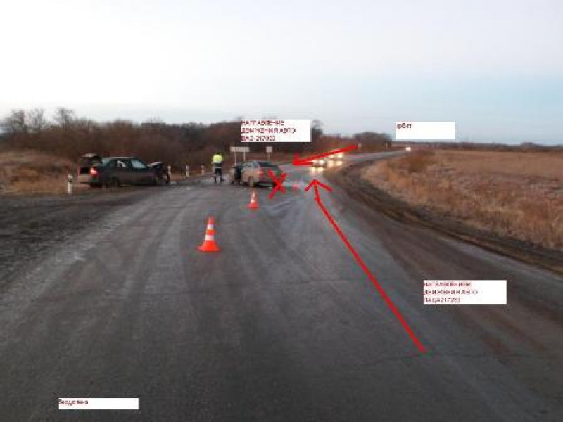 Водитель при повороте налево не пропустил встречный автомобиль