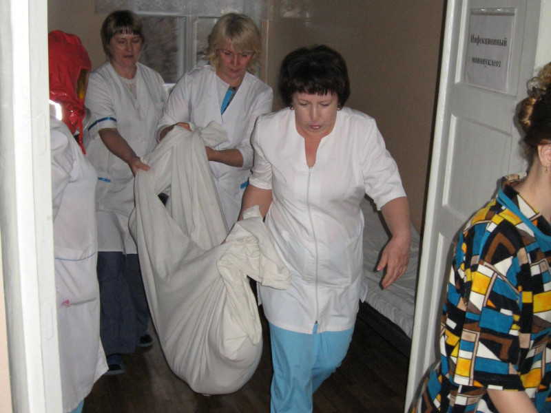 Учебная тренировка по эвакуации пациентов и персонала инфекционного отделения ГБУЗ СО «Ирбитская ЦГБ»