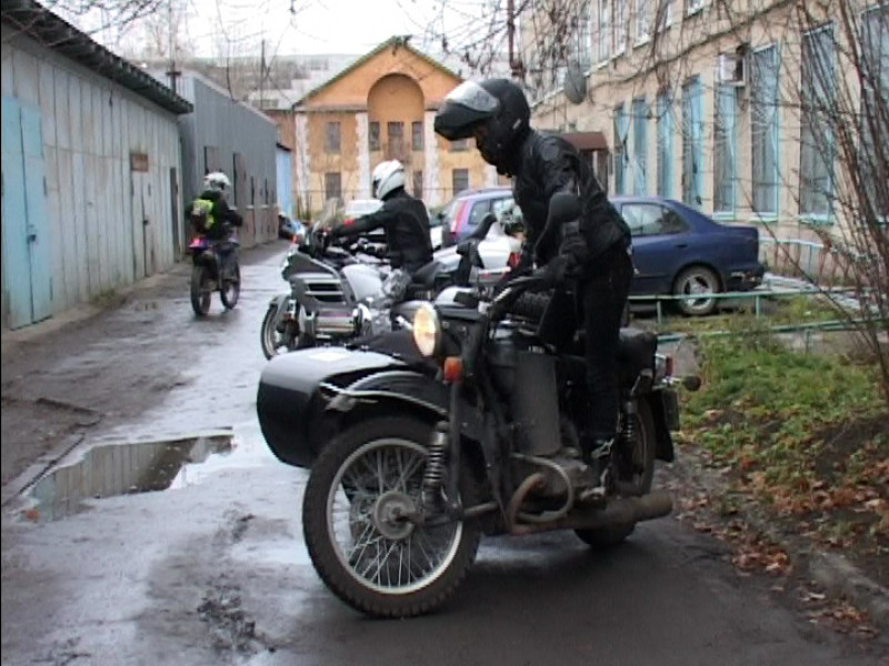 Французская байкерша в Ирбите