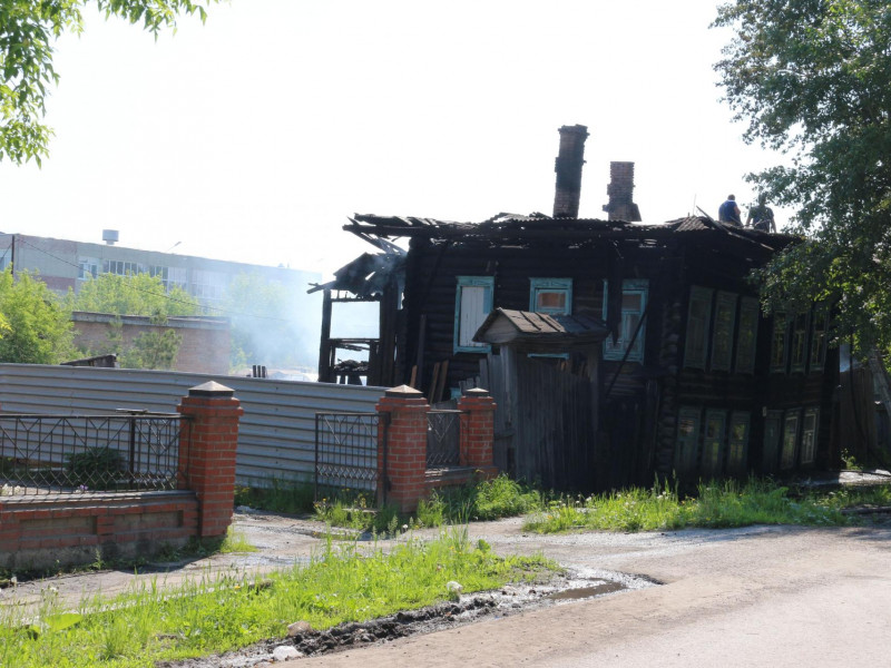Пожар в жилом доме по улице Первомайской