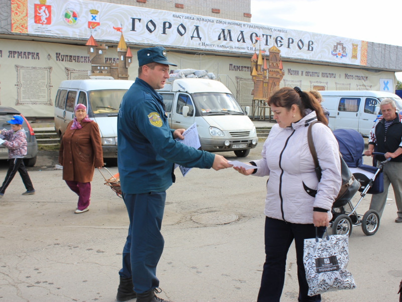 Профилактика пожарной безопасности на Ирбитской ярмарке
