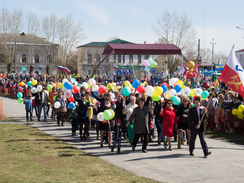 В Ирбите прошла Первомайская демонстрация