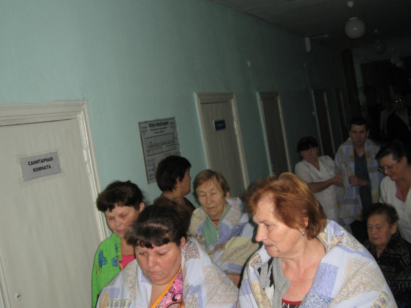 Учебная тренировка по эвакуации пациентов и персонала терапевтического отделения ГБУЗ СО «Ирбитская ЦГБ»