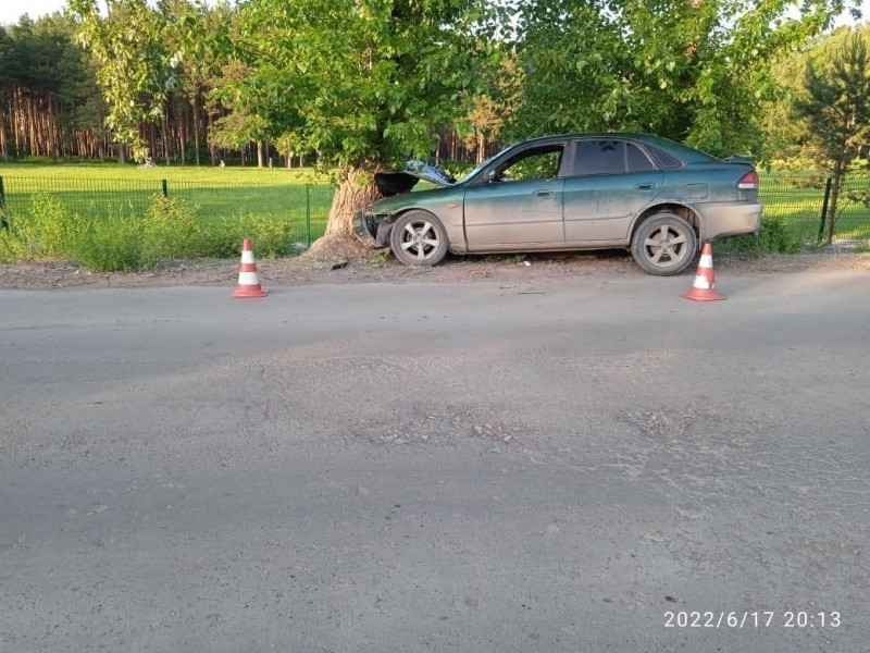 В Ирбите водитель автомобиля врезался в дерево