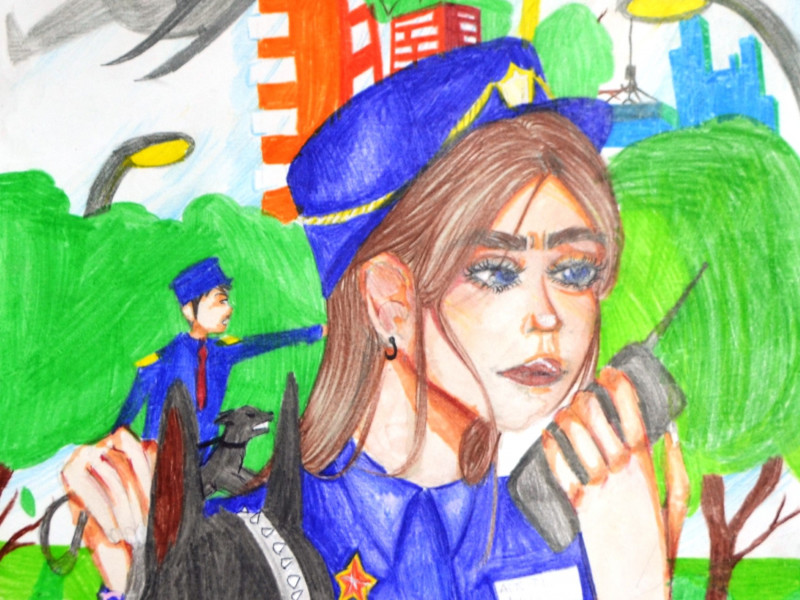 В Ирбите подвели итоги конкурса детского рисунка «Полиция глазами детей»