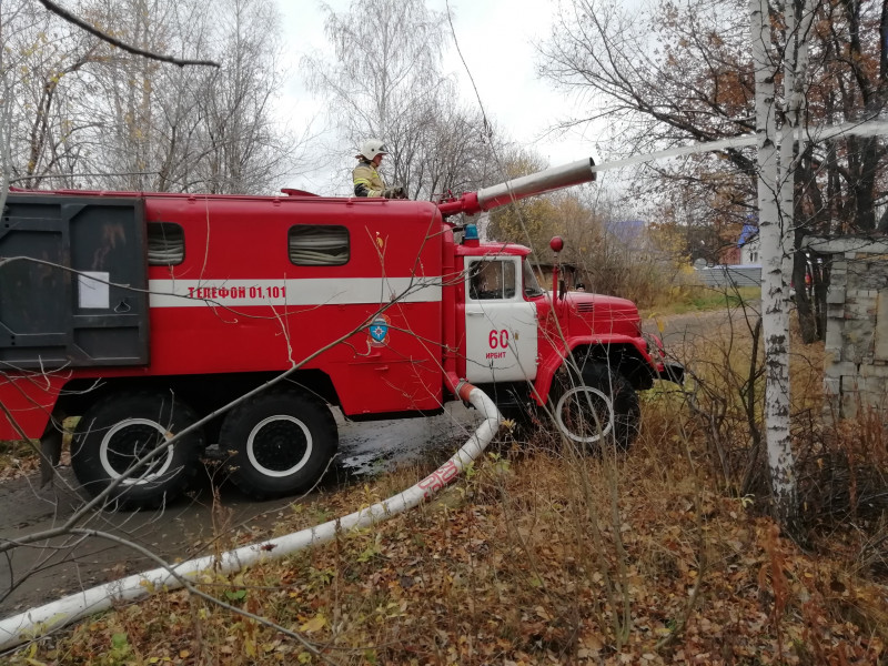 Пожарно-тактические учения по защите населенного пункта от лесных пожаров