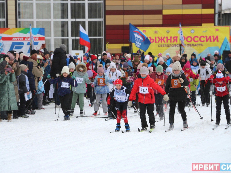 В Ирбите прошла XLI открытая Всероссийская массовая лыжная гонка «Лыжня России 2023»