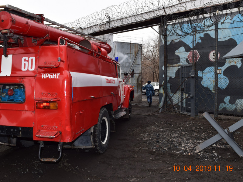 Пожарную тренировку с МЧС провели в Ирбитском СИЗО-2