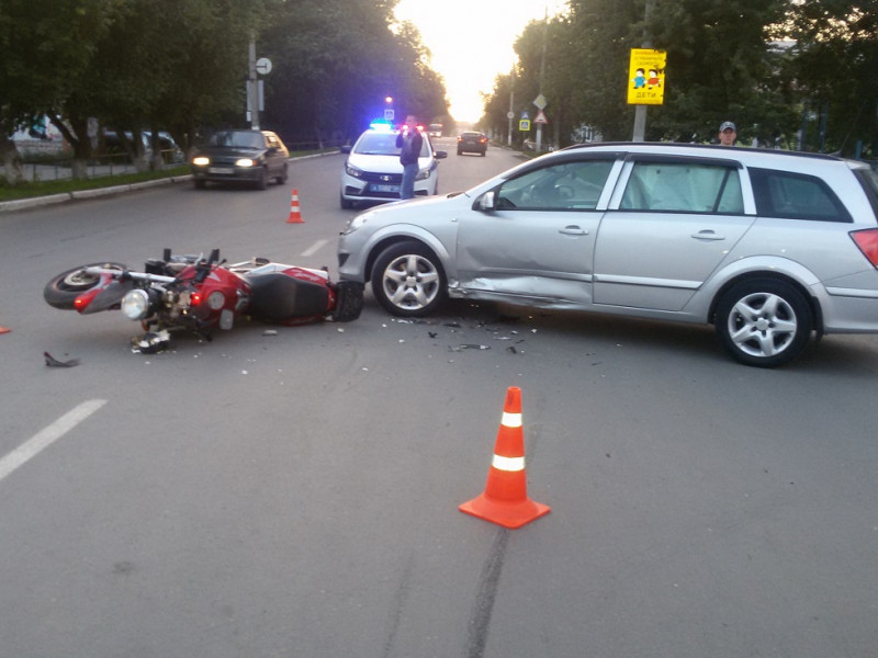 ДТП с мотоциклистом